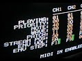 The Uzebox is a homebrew game console made out of resistors and only two chips: an ATmega644 and an AD725 RGB-to-NTSC converter.

This video demonstrates the system kernel's four channels wavetable-based 