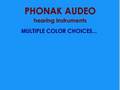 videos de Phonak Audeo Hearing Instrument