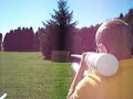 Shooting a metal pipe from my air cannon