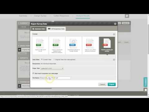 video-linktoworks-SurveyMonkey: Exporting individual responses to PDF...