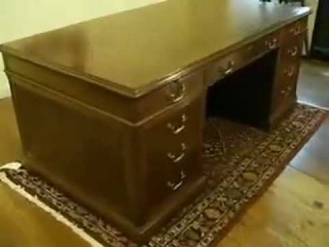 Vintage Mahogany Desk, C112