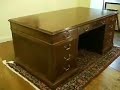 Vintage Mahogany Desk, C112 2