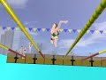 水泳　スイミング　3D動画　アニメーション　クロール ２ビート