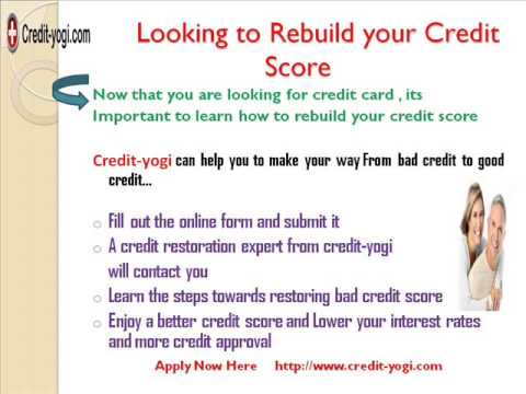 how to rebuild bad credit