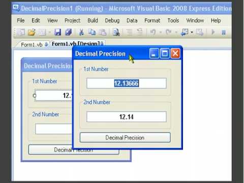 how to round off double value in vb.net