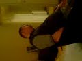 Lee Dent asleep in Ypres