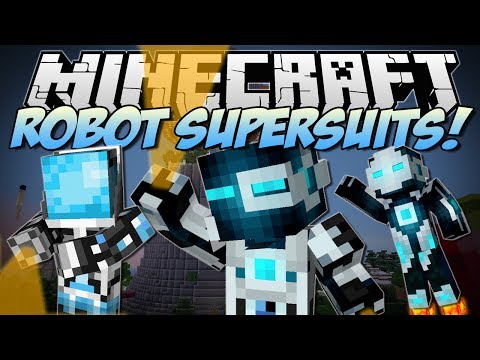 Minecraft | ROBOT SUPERSUITS! (Guns, Gadgets, Jetpacks & More!) | Mod Showcase