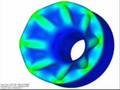 Nonlinear Transient Analysis - Rubber Membrane