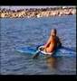 Funny canoeing - the whole beach starts laughing