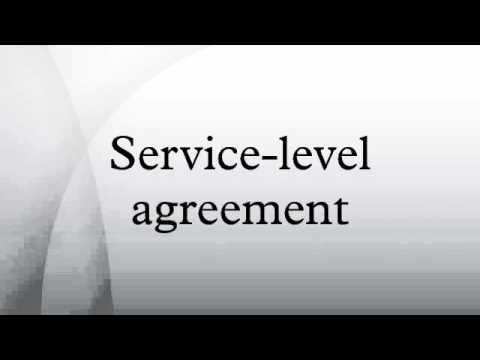 how to define service level agreement