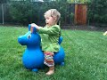 Kenzie on Vasconi's Blue Horse