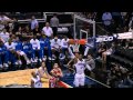 Howard snags the floater out of mid air!