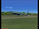 FS2004 Korean Airlines B739 pousando em Ulsan
