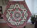 Talking about The Christmas Hexagon Patchwork Quilt