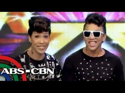 look alike - An amused Vice Ganda danced side by side with his impersonator on