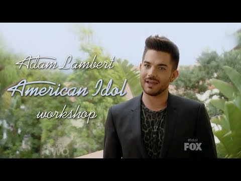 HD Adam Lambert as a mentor – American Idol Workshop 2014-02-19 (Only Adam’s parts)