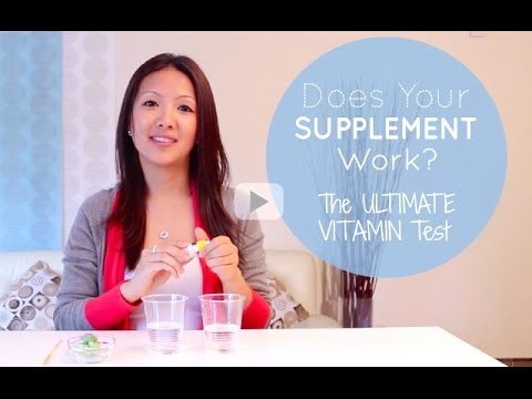 how to test if your vitamins dissolve