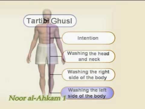 how to perform janaba bath shia