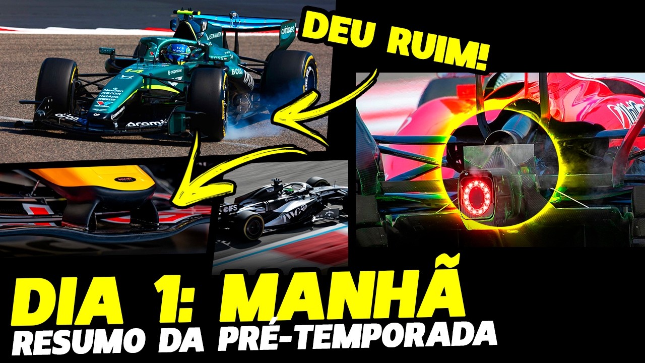 🚨DIA 1 MANHÃ: PROBLEMAS NA ASTON, RED BULL PARA, FERRARI E MERCEDES ATUALIZADAS | FÓRMULA 1|GPEMCASA