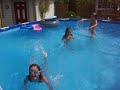 Olivia swimming