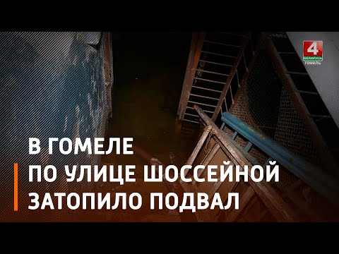 Хоть рыбу разводи! В подвале гомельского многоквартирного дома образовалось озеро видео