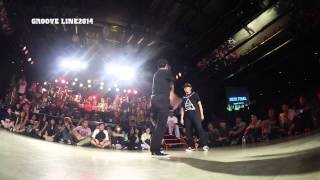 Cgeo vs LoCo YoKo – GROOVE LINE 2014 Pop BEST4 (Another angle)