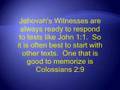 Fast Apologetics #1