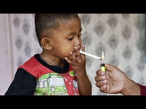 Toddler Chain-Smokes Through 2 Packs of Cigarettes a Day