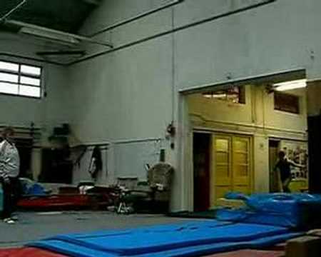 Side flip over 8 people