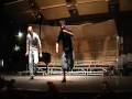 there was no particular style in mind when the boyzz choreographed their final.  both boyzz prefer to work on their own as opposed to jamming or improvising so this tap final became a challenge of fitting two parts together. sam took the first sixteen measures and larry took the last sixteen, and in-between the two sections they decided to interact like an impromptu challenge. sam would like to dedicate this to barbara eden, who carried him through the long and trepidations weeks between rehearsals.  in retrospect, if one views the choreography topwise and divided by longitude of hampton roads, it becomes a stunning interpretive re-enactment of the battle of monitor and merrimack which took place march 8-9, 1862.