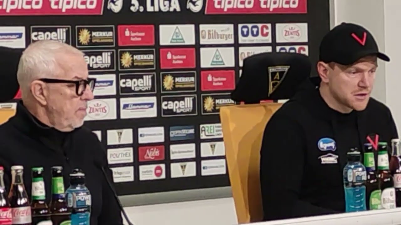 Gesprächspartner Trainer Marian Wilhelm, Köln - Pressekonferenz 3. Liga – 18. Spieltag 