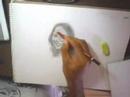 Vatsap draws freehand portrait
