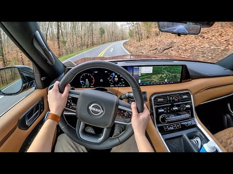 2025 Nissan Armada Platinum Reserve - POV First Drive (Binaural Audio)