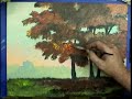 Fall Acrylic Painting Demo - Carrie & Matt - Gary Garrett