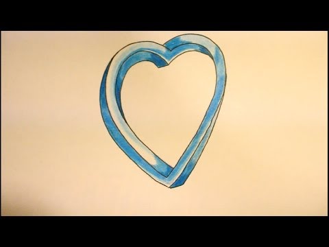 how to draw impossible heart