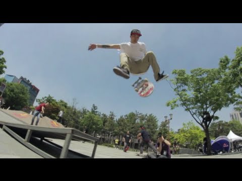 skating - Red Bull Korea held its first Red Bull Local Hero Tour at the Cult Street Skate Park in Seoul, South Korea. Watch as Red Bull athletes Brandon Biebel, Zered ...
