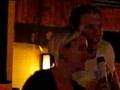 Alex Doc and Chris McBrien singing karaoke in Oz