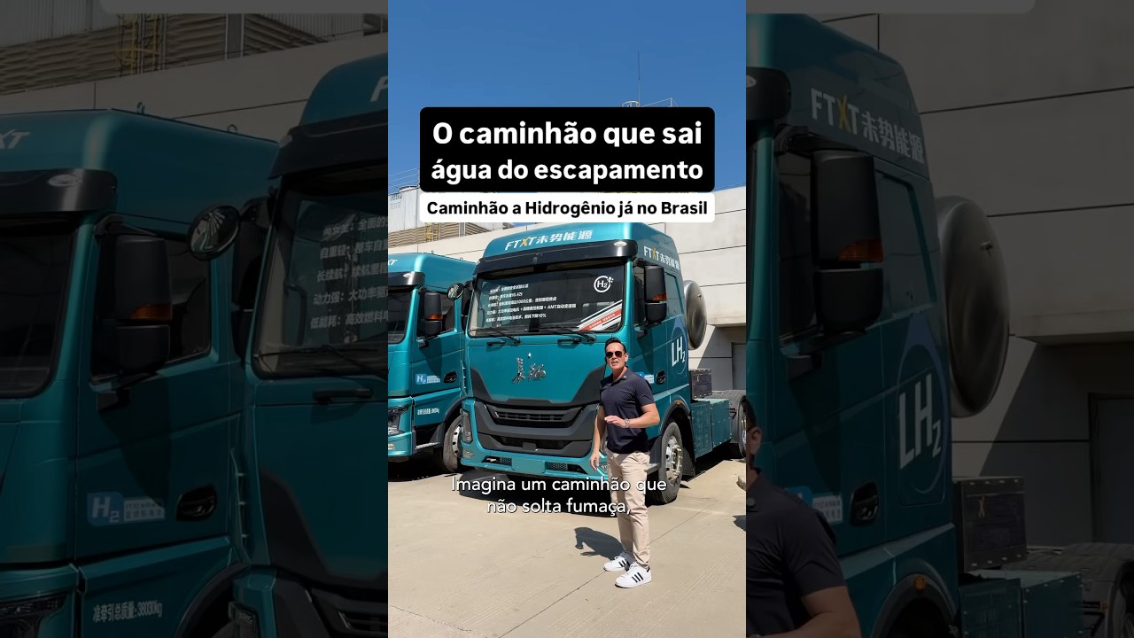 Caminhão a hidrogênio já em testes no Brasil