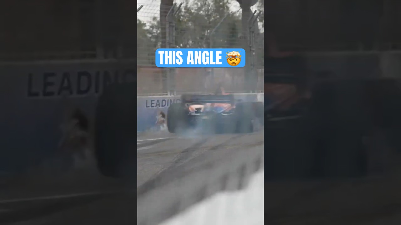 THIS angle of Scott Dixon's crash 😲 #indycar #racing #scottdixon