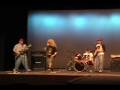 Destined 4 Destruction live at our battle of the bands senior year at Judge. Probably the strangest combination of songs ever put together. We were a semi-serious band that was more of a comedy act in this video. This is the first time we ever played live in front of an audience and there was over 800 students/teachers present. Frank the singer, is not a singer, but he had the balls to get up there and sing those songs! All covers. 2004Song Medley:Metallica - Sad But TrueGuns N' Roses - Paradise CityMicheal Jackson - Bass GrooveMotley Crue - Shout At The DevilWarrant - Cherry PieSlayer - Dead Skin MaskDef Leppard - Pour Some Sugar On MePantera - DominationSlayer - Raining BloodPantera - Cowboys From HellTed Nugent - Cat Scratch Fever (Riff)Pantera - Cowboys From Hell (Again)Dio - Rainbow In The DarkEnd Song