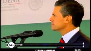 EPN reconoce la labor de las fuerzas armadas contra el narcotráfico EPN reconoce la labor de las fuerzas armadas contra el narcotráfico