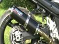 GSF1250 BANDIT WITH MATT BLACK S/STEEL OVAL URBAN EXHAUST FITTED, BAFFLES OUT