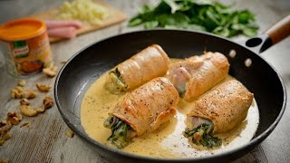 Derreta ½ da Vaqueiro e cozinhe os espinafres