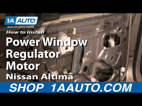 How To Install Replace Rear Power Window Regulator with Motor Nissan Altima 98-01 1AAuto.com