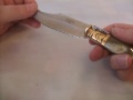 Spain has a long tradition in cutlery, with the classic Navaja design being produced since roughly 500 years already. Navajas have lost popularity in the last 50 years, but are still interesting and beautiful. Then we make a jump to a modern Spanish production knife: a simple but efficient Miguel Nieto backlocking utility folder.