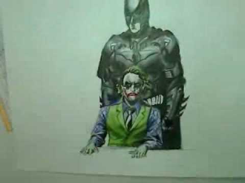 how to draw batman v.s joker