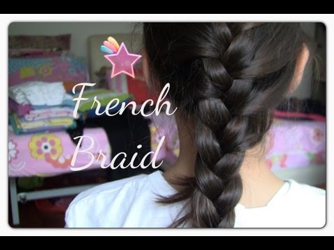 how to self french braid