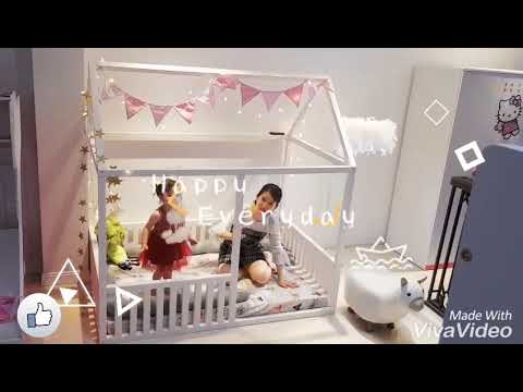 Giường gỗ ngôi nhà cho bé
