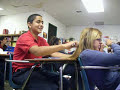 Aldair combing Stephanie's hair (awkward)