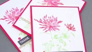 Distress Ink Stamping with Penny Black Florals